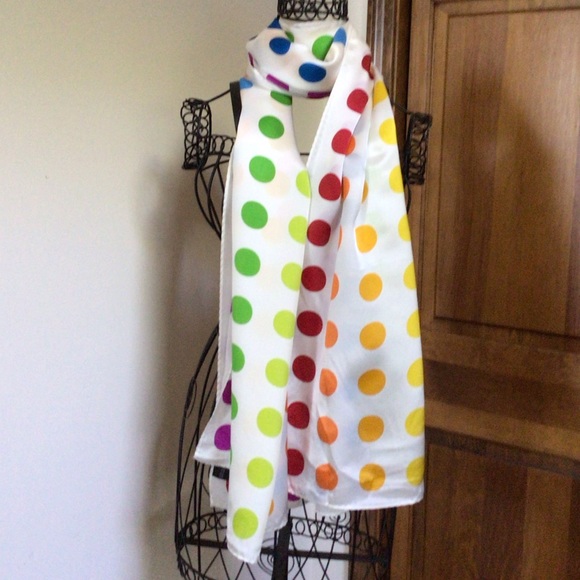 Beautiful handmade silk scarf, new, 68”x24” - Picture 5 of 7